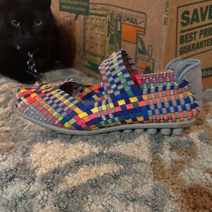 Multicolor Woven Shoes